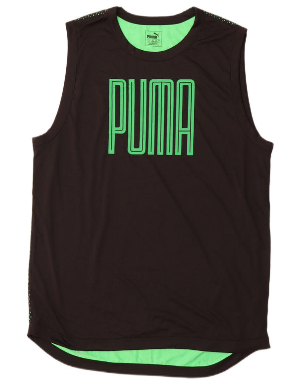 Ανδρικό γραφικό γιλέκο PUMA Top Large Μαύρο Πολυεστέρας