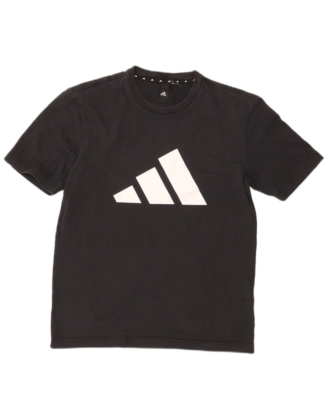 Ανδρικό γραφικό T-Shirt Adidas Top Μεσαίο μαύρο βαμβακερό