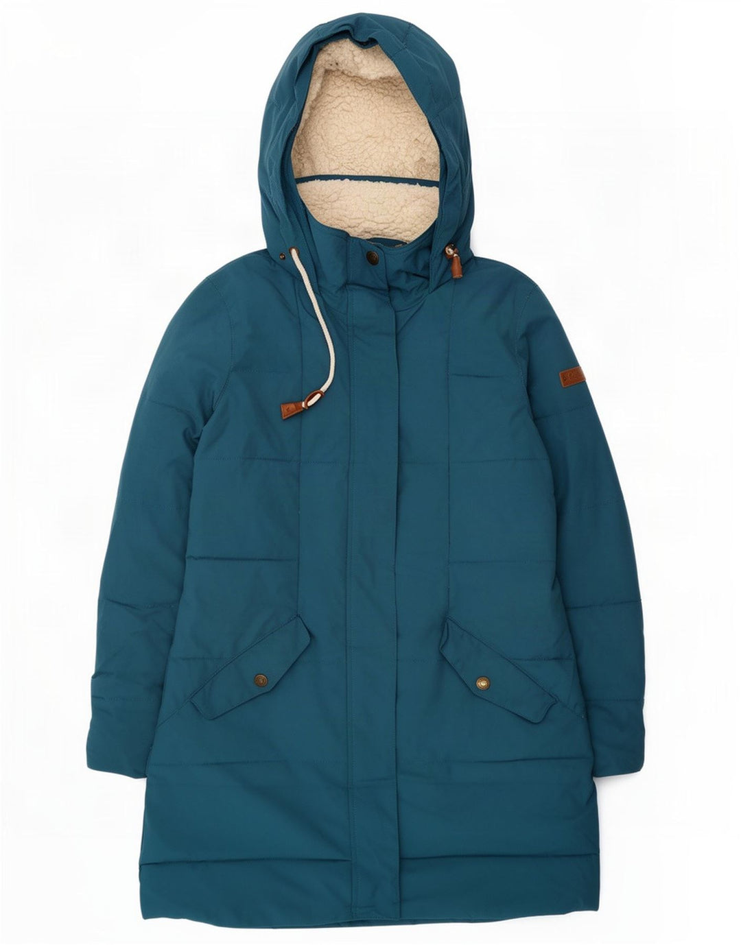 Roxy Γυναικείο παλτό με κουκούλα UK 16 Large Blue Polyester