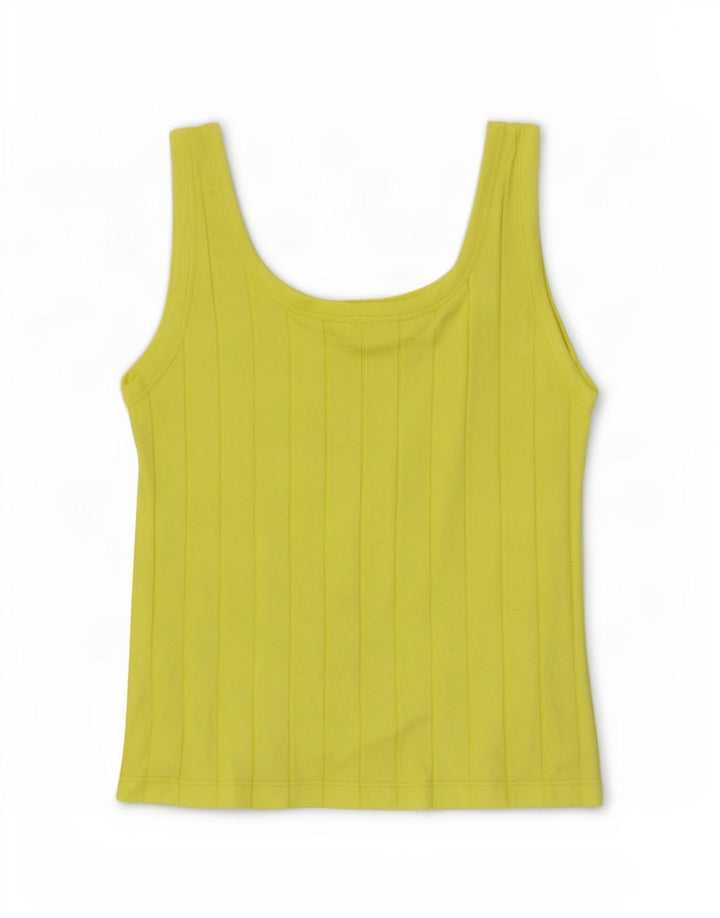 Massimo Dutti Γυναικείο Γιλέκο Τοπ UK 8 Μικρό κίτρινο βαμβακερό