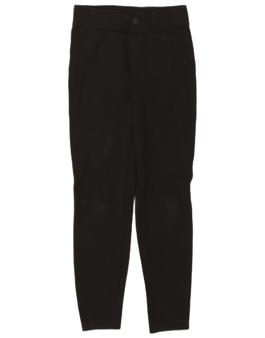 Zara γυναικείο κοφτερό ψηλόμεσο παντελόνι μεσαίο W28 L27 μαύρη βισκόζη