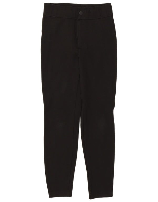 Zara γυναικείο κοφτερό ψηλόμεσο παντελόνι μεσαίο W28 L27 μαύρη βισκόζη