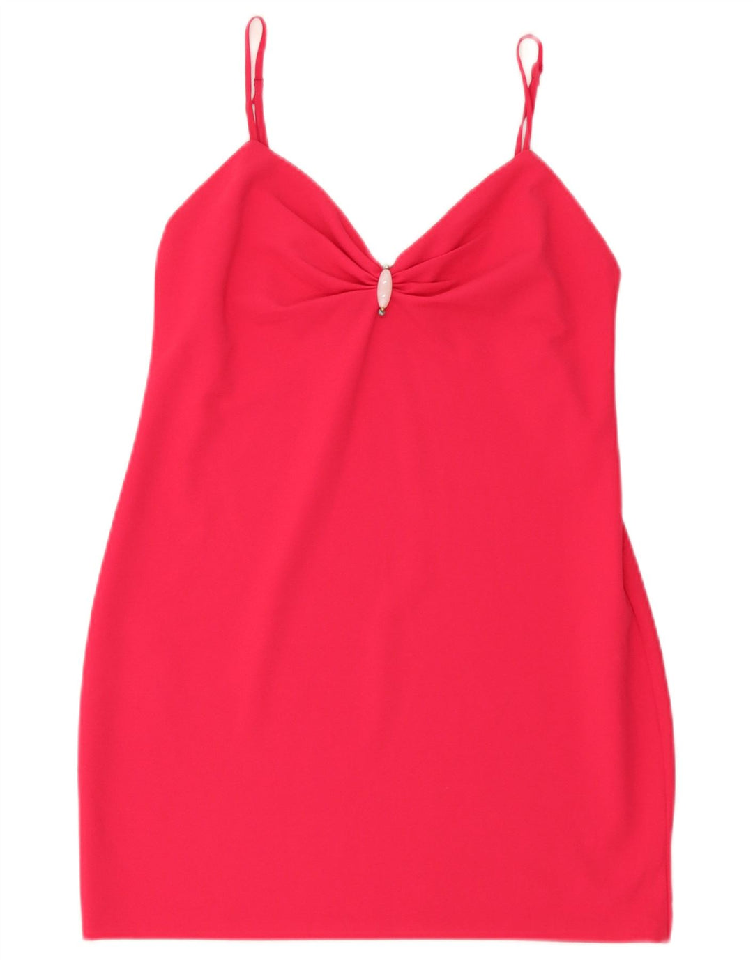 Zara Γυναικείο κοντό φόρεμα UK 12 Medium Pink