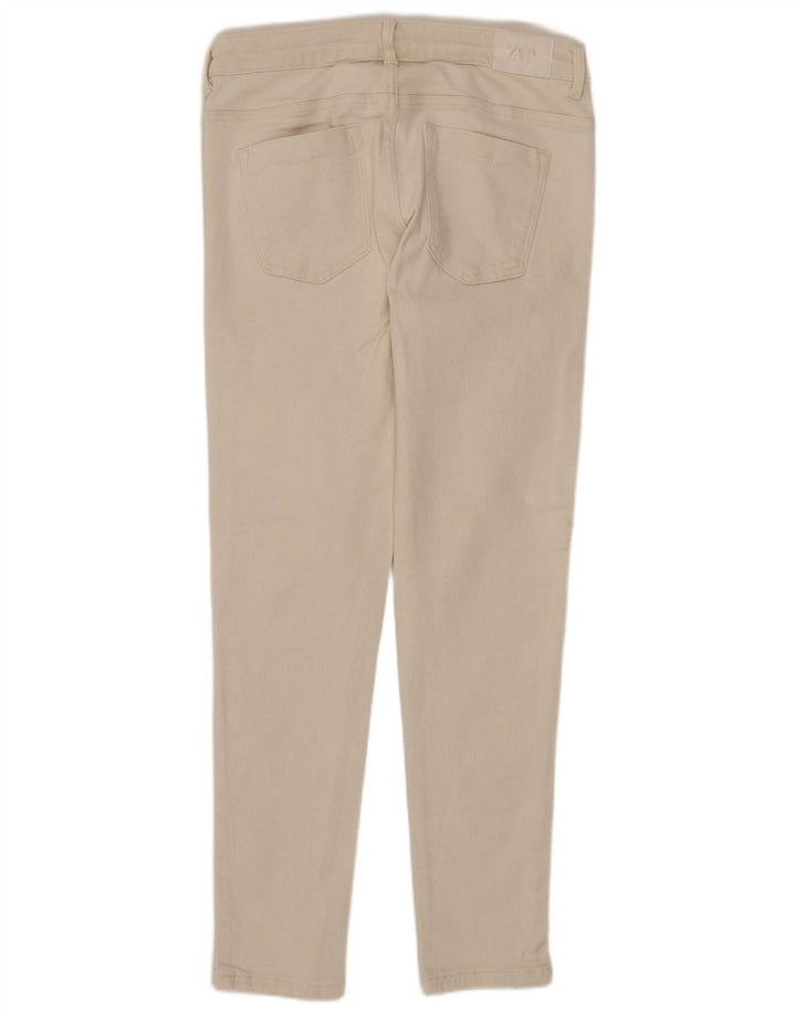 ZARA Γυναικείο Skinny Jeans EU 40 Medium W30 L27 Off White