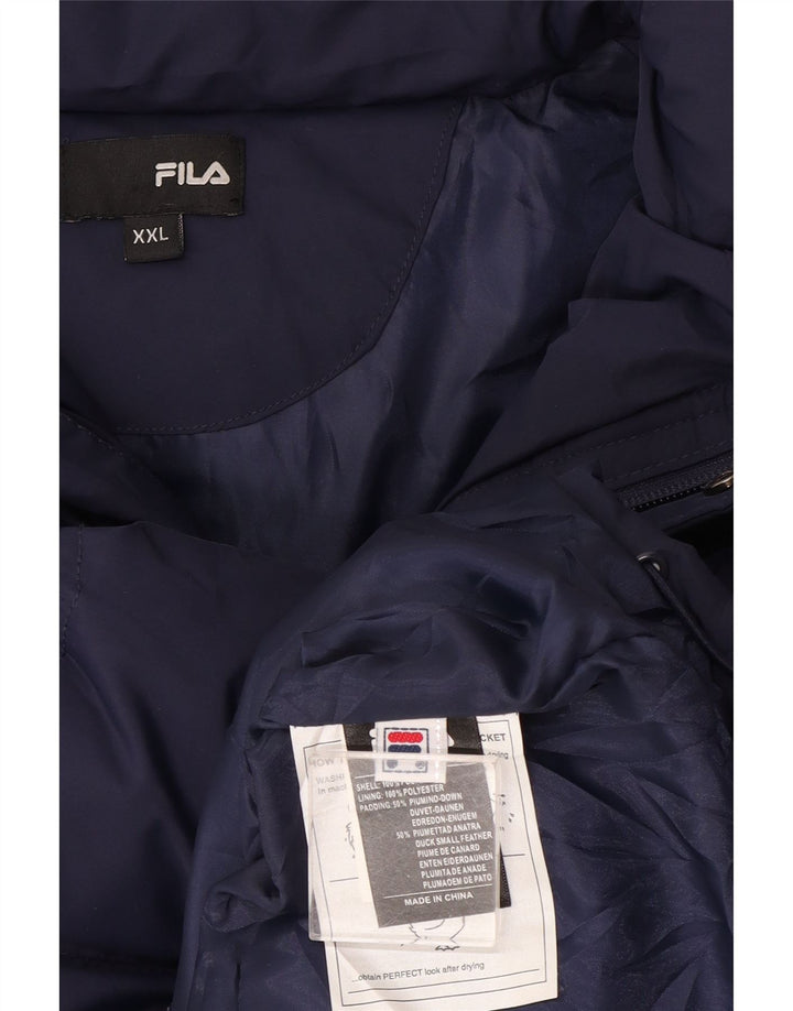 Fila Ανδρικό μπουφάν με επένδυση UK 44 2XL Navy Blue Polyester