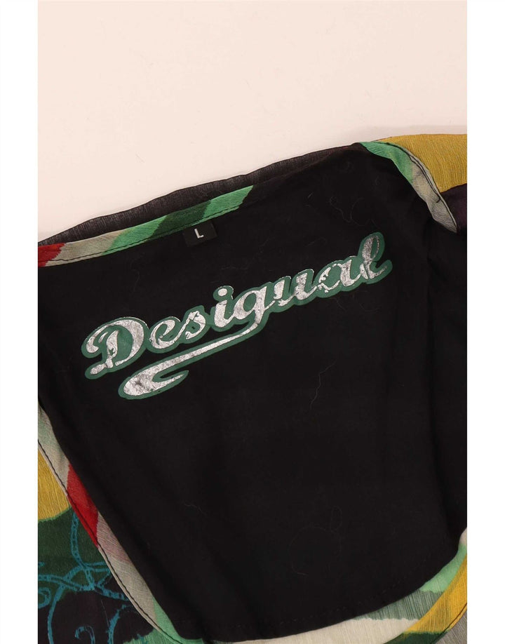 Desigual γυναικεία υπερμεγέθη μπλούζα τοπ UK 16 μεγάλες πολύχρωμες ριγέ