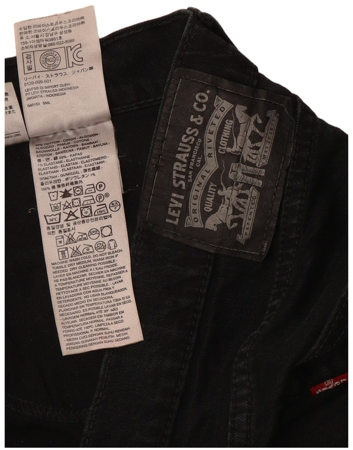Ανδρικό τζιν Levi's Slim W36 L32 Μαύρο βαμβακερό