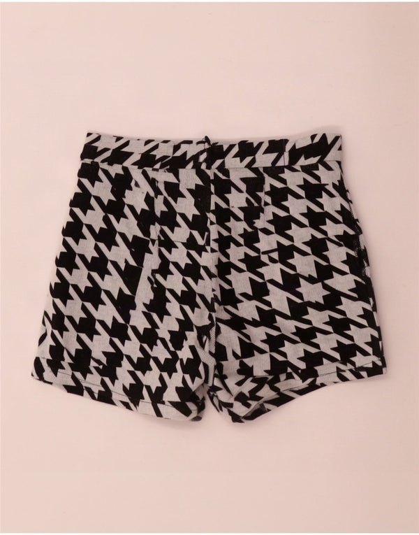 Zara Γυναικείο ψηλόμεσο καυτό παντελόνι Trafaluc Small W26 Black Houndstooth