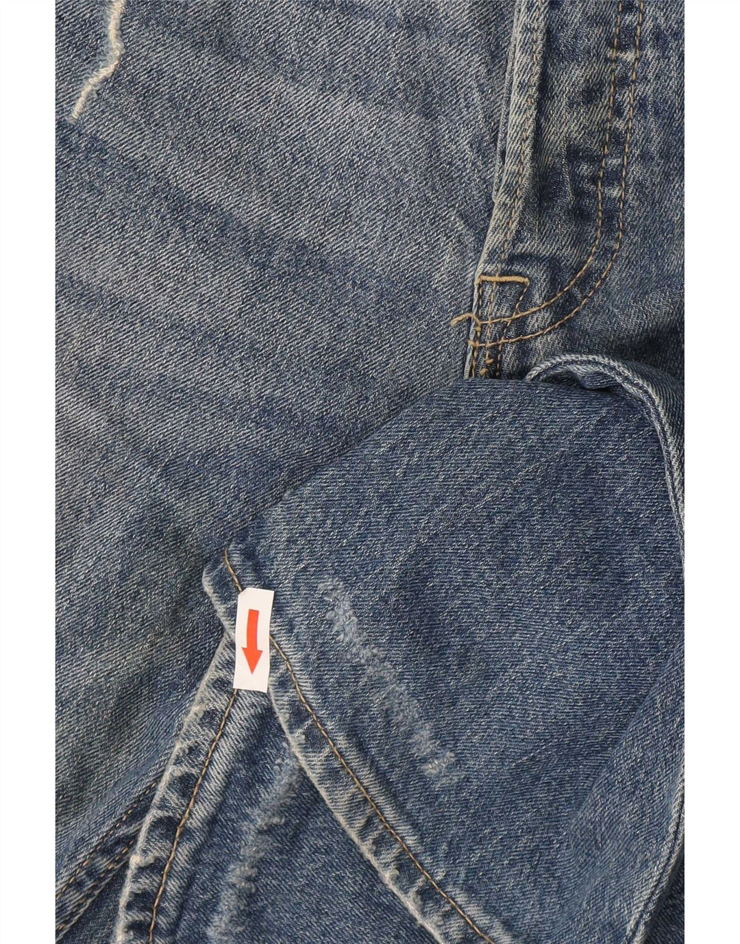 Jack & Jones Mens Tim Distressed Slim Jeans W32 L34 Blue Cotton
