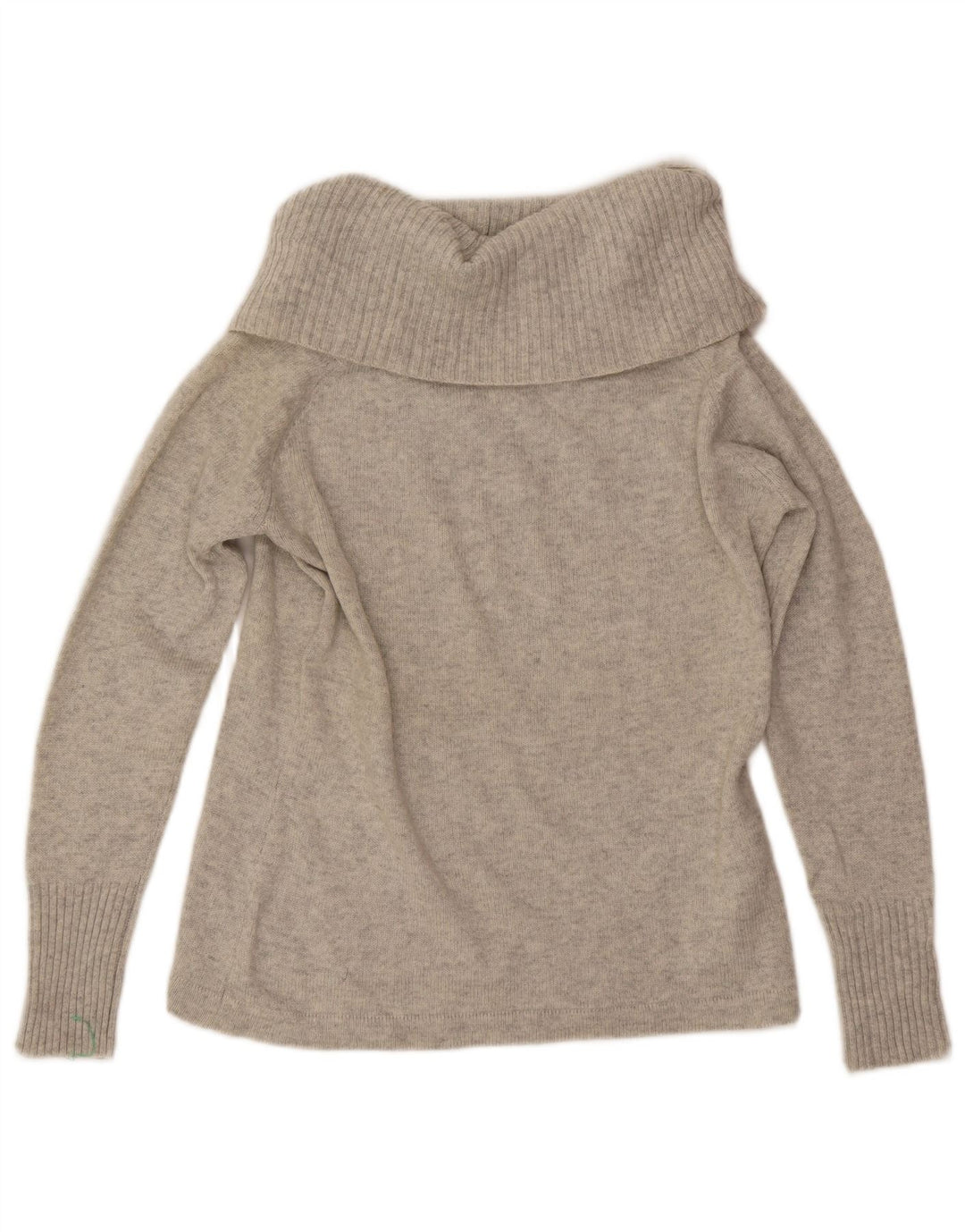Hobbs Γυναικείο πουλόβερ με ρολό λαιμόκοψη UK 16 Large Grey Wool