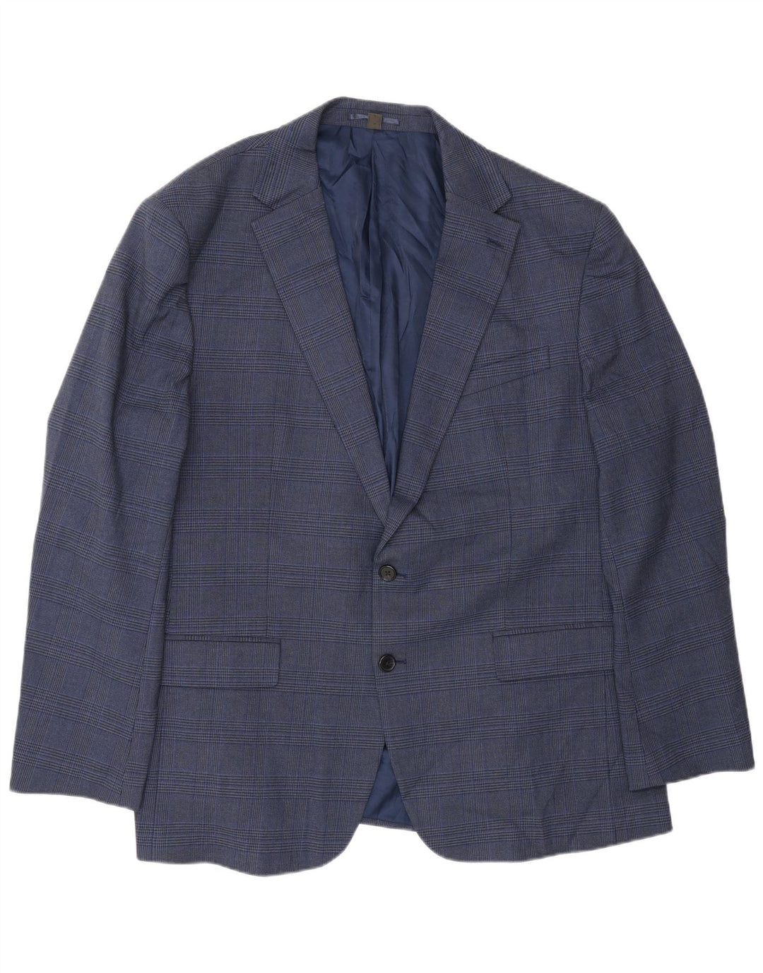 Marks & Spencer Ανδρικό σακάκι με 2 κουμπιά σακάκι UK 48 2XL Blue Houndstooth