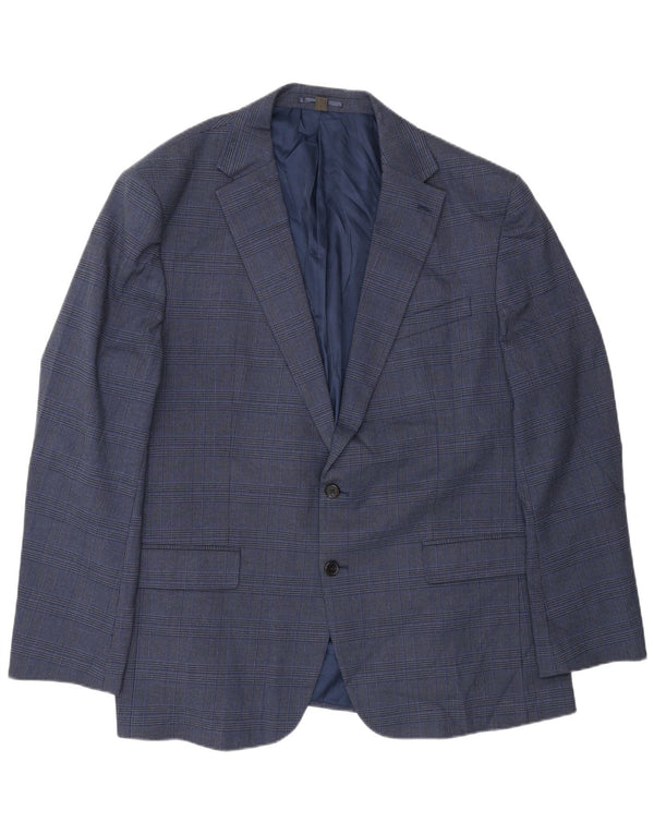Marks & Spencer Ανδρικό σακάκι με 2 κουμπιά σακάκι UK 48 2XL Blue Houndstooth
