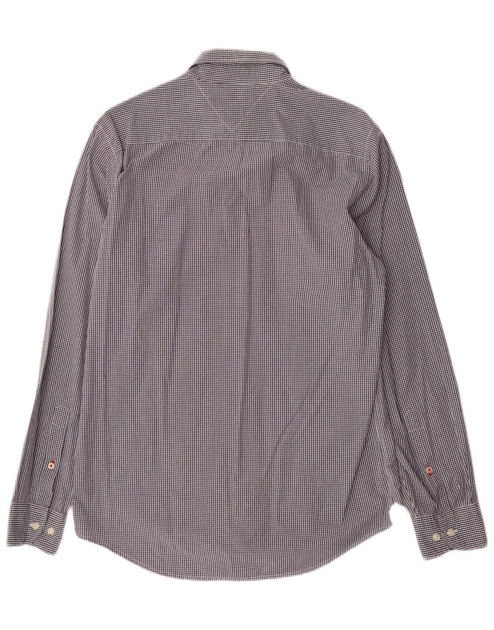 Ανδρικό πουκάμισο Tommy Hilfiger με κανονική εφαρμογή, μεσαίο μαύρο Gingham