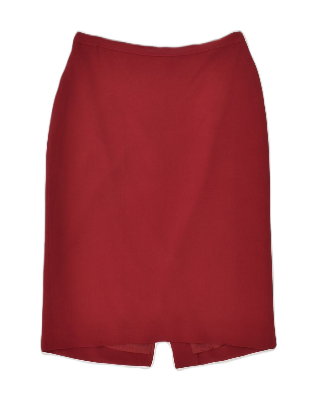 MAX & CO. Womens Straight Skirt UK 12 Medium W26 Red Acetate | Vintage Max & Co. | Thrift | Second-Hand Max & Co. | Used Clothing | Messina Hembry 
