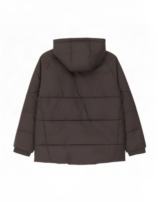Adidas Boys Graphic Hooded Jacket 9-10 Years Black Polyester