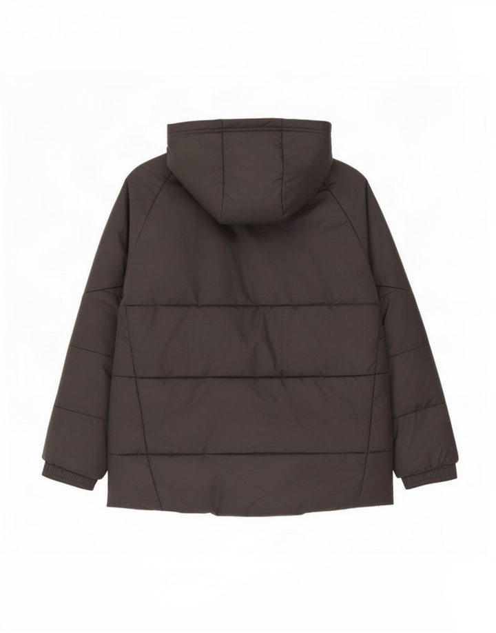 Adidas Boys Graphic Hooded Jacket 9-10 Years Black Polyester