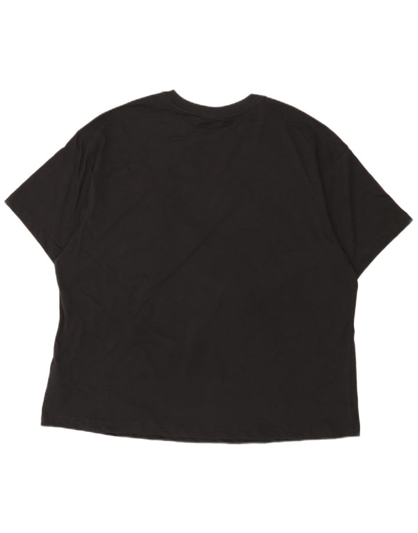 Γυναικείο T-Shirt Nike τοπ UK 18 XL μαύρο βαμβακερό