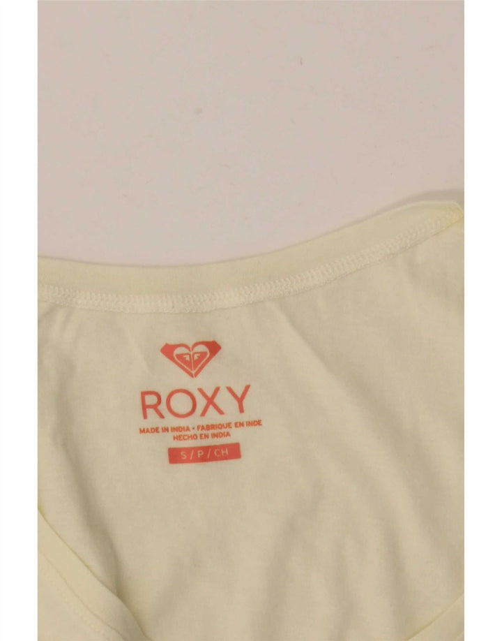 Roxy Γυναικείο γραφικό γιλέκο τοπ UK 10 Small Off White