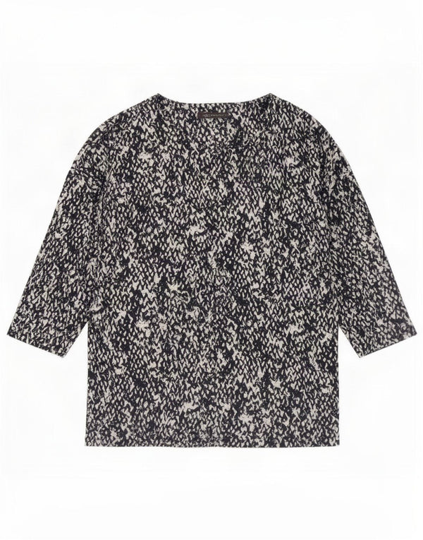 Marks & Spencer Γυναικείο τοπ 3/4 μανίκια UK 14 Large Navy Blue Flecked