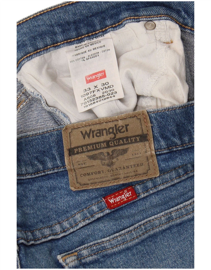 Ανδρικό τζιν Wrangler ίσιο W33 L30 Μπλε βαμβακερό