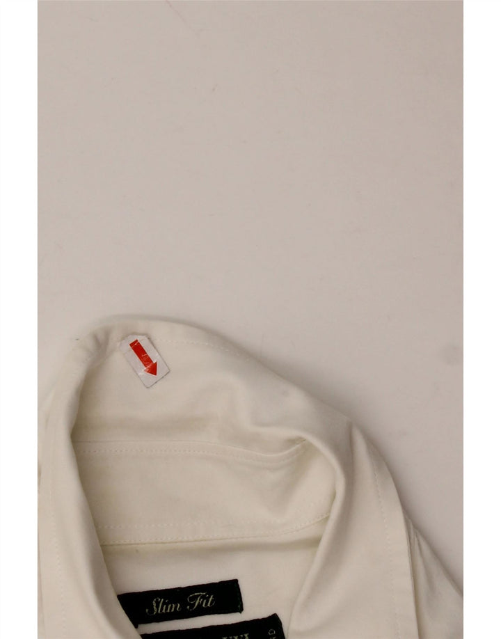 FRED PERRY Ανδρικό πουκάμισο Slim Fit 2XL Λευκό βαμβακερό