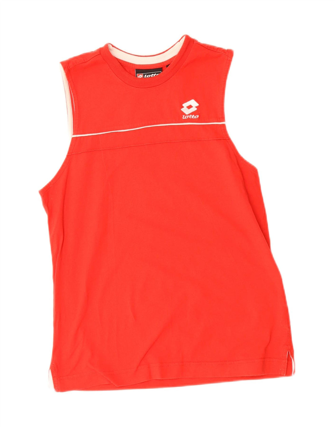 LOTTO Womens Vest Top UK 10 Small Red Vintage Lotto and Second-Hand Lotto from Messina Hembry 