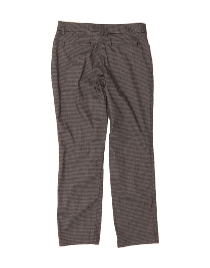 LEE Womens Slim Casual Trousers US 12 Large W34 L30 Grey Check Polyester Vintage Lee and Second-Hand Lee from Messina Hembry 