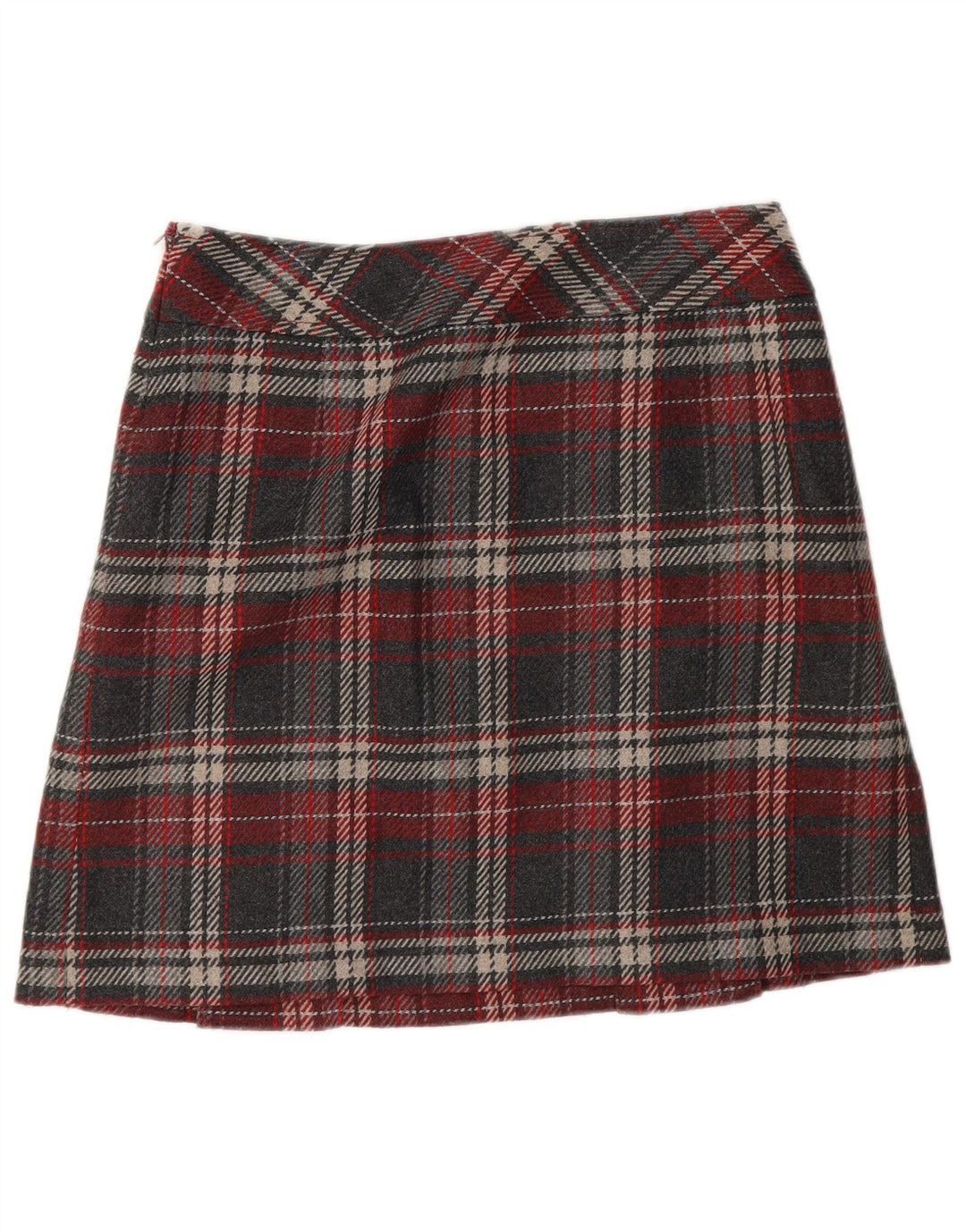 S.Oliver Γυναικεία μίνι φούστα EU 36 Small W30 Grey Check Acrylic