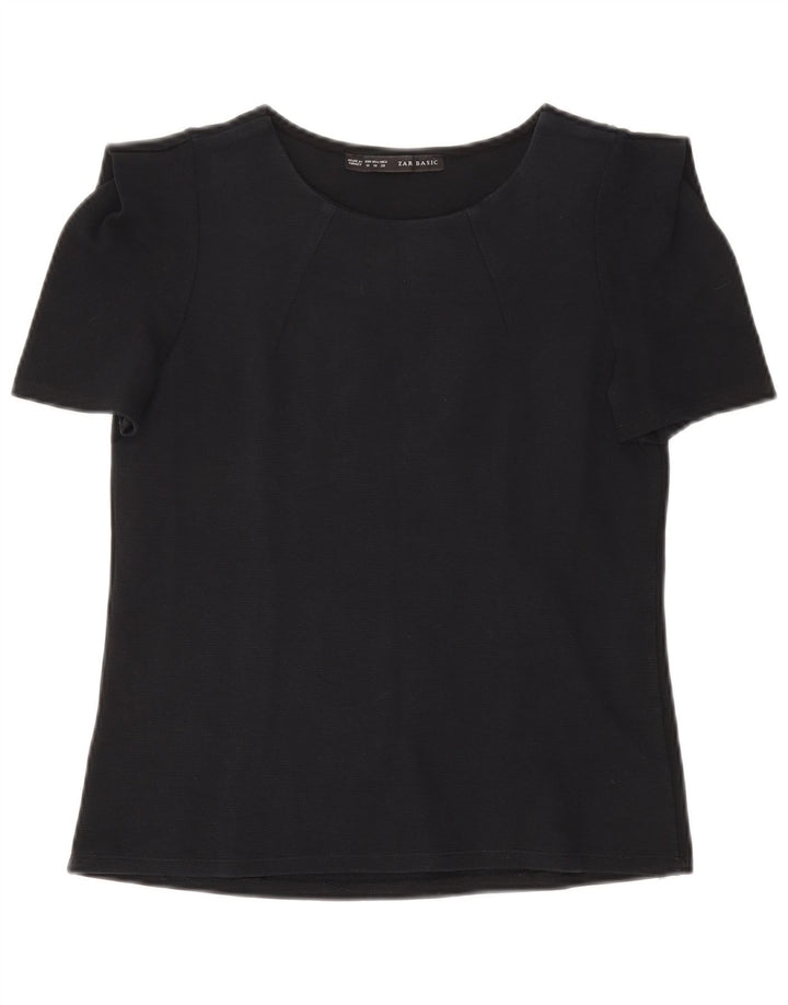 Γυναικεία μπλούζα ZARA Top UK 12 Medium Navy Blue