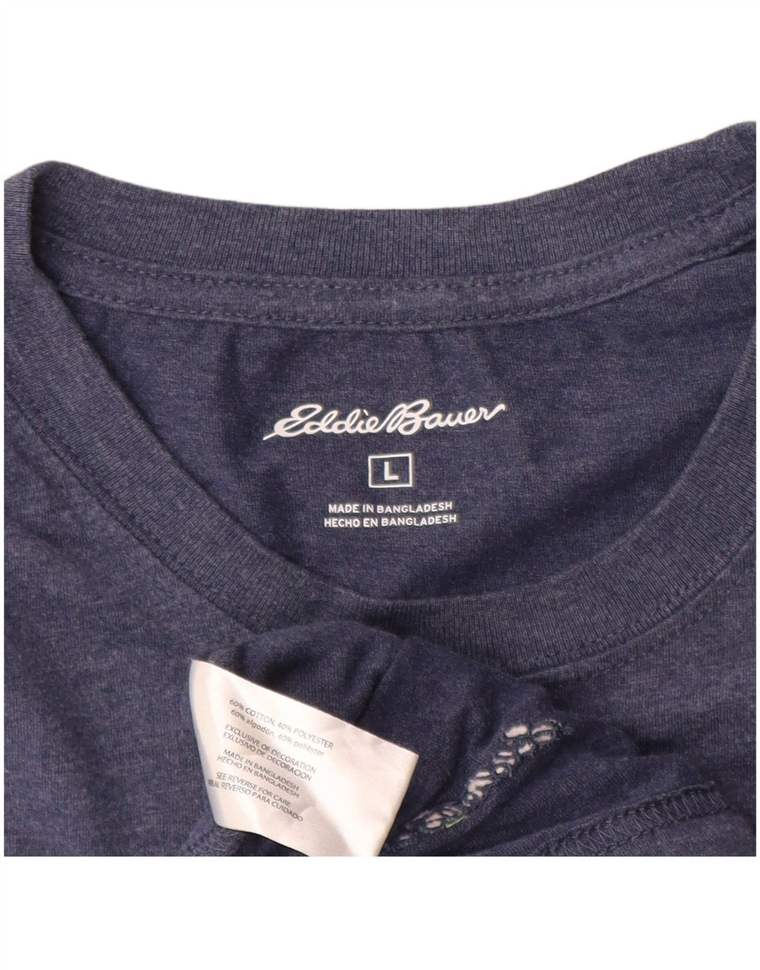 Eddie Bauer Ανδρικό τοπ μακρυμάνικο μεγάλο μπλε βαμβακερό