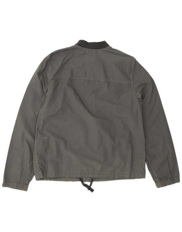 Ανδρικό μπουφάν Gap Bomber UK 40 Large Grey Cotton