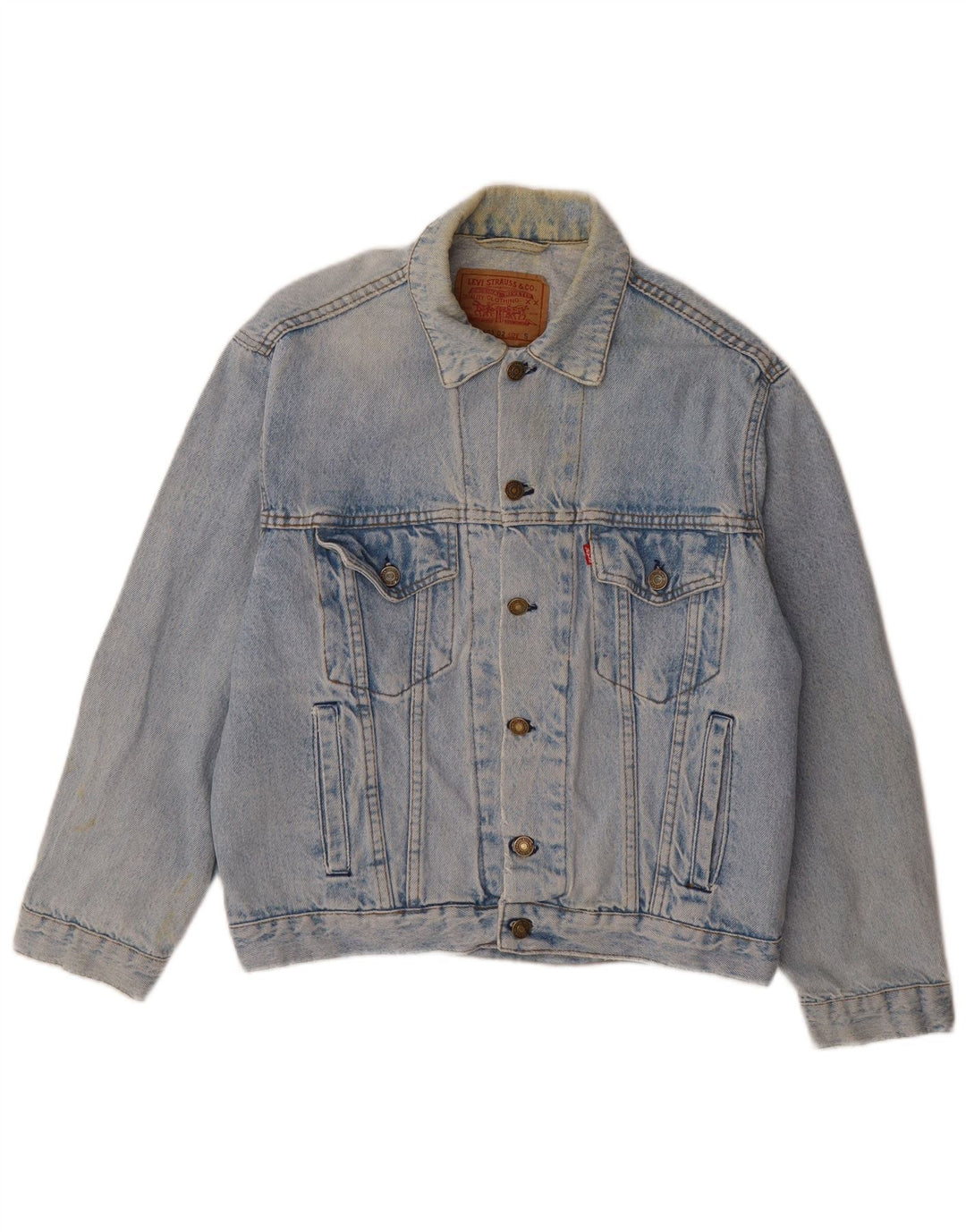Ανδρικό τζιν μπουφάν Levi's UK 36 Small Blue Cotton