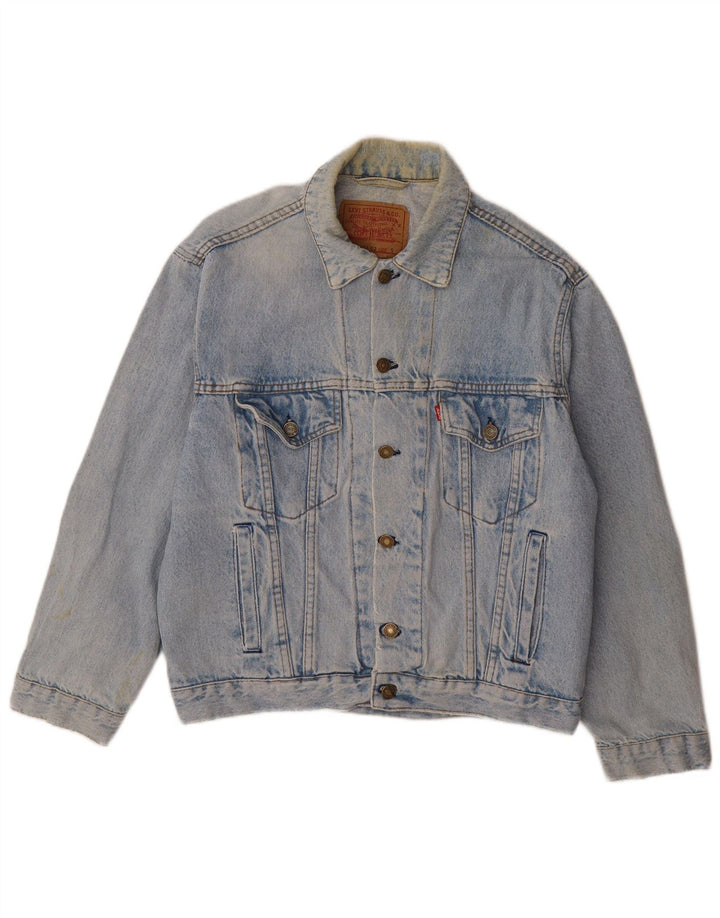 Ανδρικό τζιν μπουφάν Levi's UK 36 Small Blue Cotton