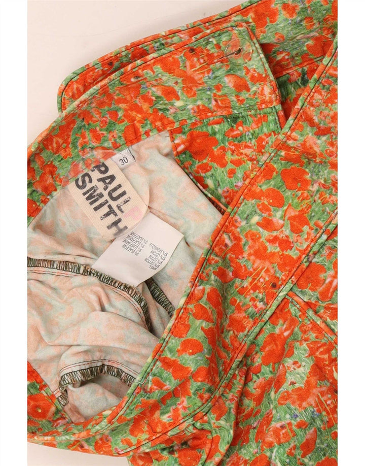 Paul Smith Γυναικεία Abstract Pattern Φούστα A-Line Medium W30 Πορτοκαλί βαμβακερή