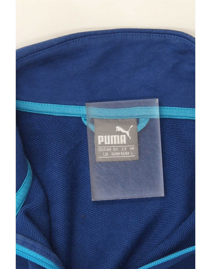 Ανδρική αθλητική φόρμα γραφική Puma Μπουφάν μεγάλο μπλε