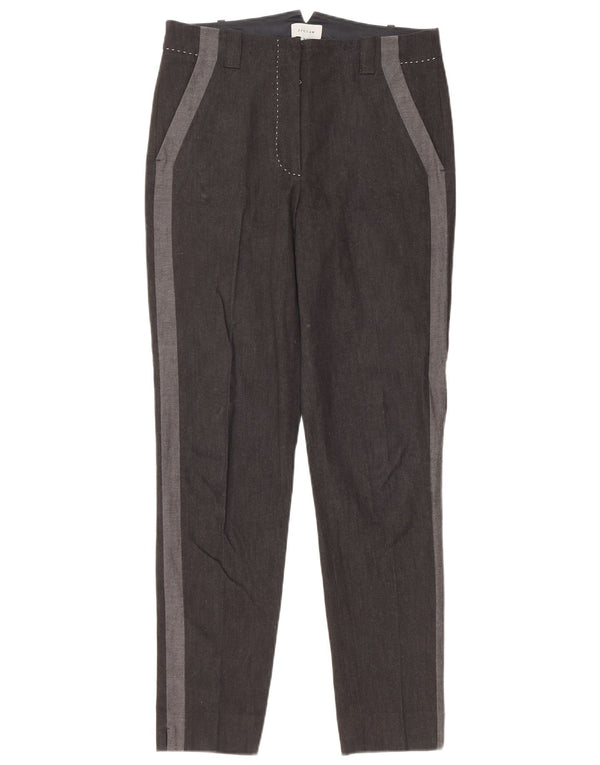 JIGSAW Γυναικείο λεπτό παντελόνι Chino UK 10 Small W30 L29 Black Colourblock