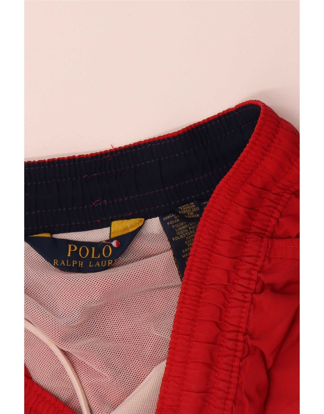 Ανδρικό σορτς κολύμβησης Polo Ralph Lauren, μεσαίο κόκκινο πολυεστέρα