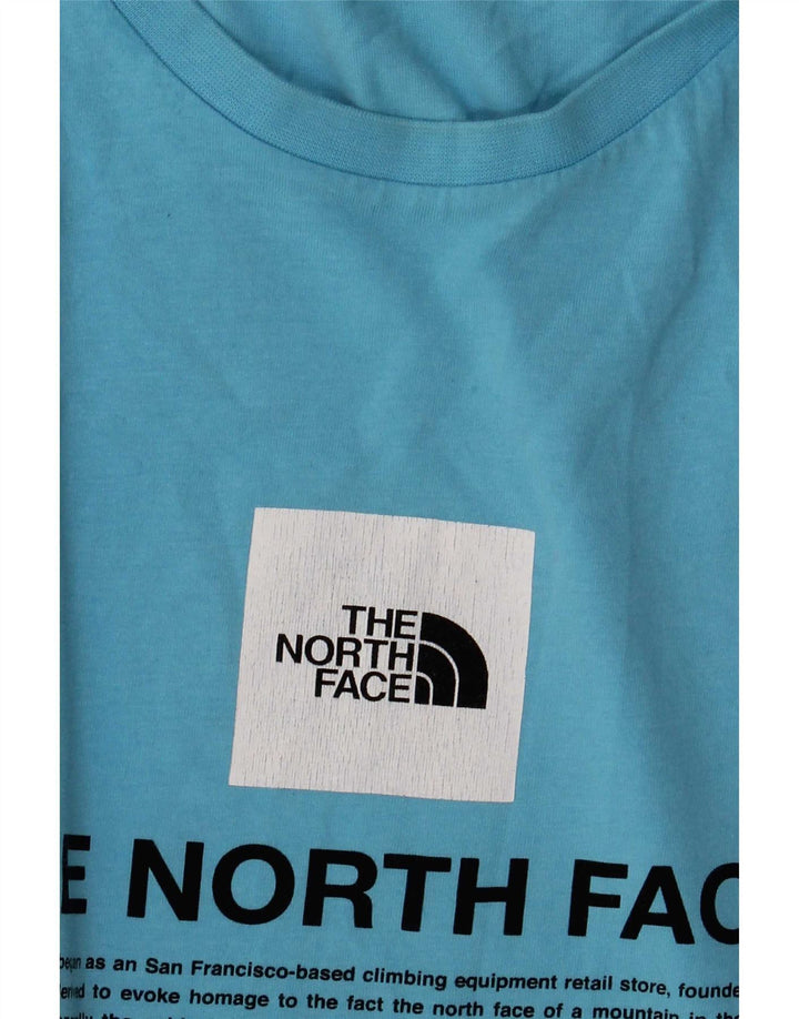 Ανδρικό γραφικό T-Shirt North Face Top Medium Blue