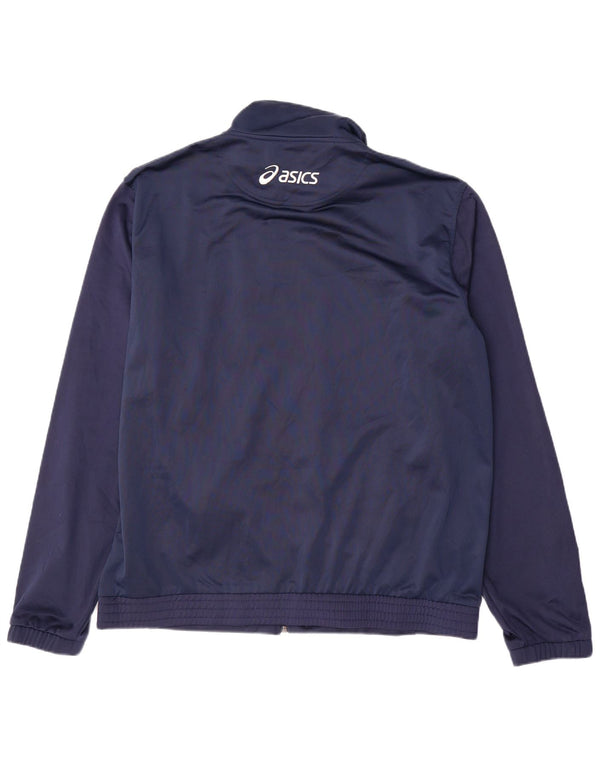 Ανδρική φόρμα γυμναστικής γραφική ASICS Top Jacket 3XL Navy Blue Colorblock