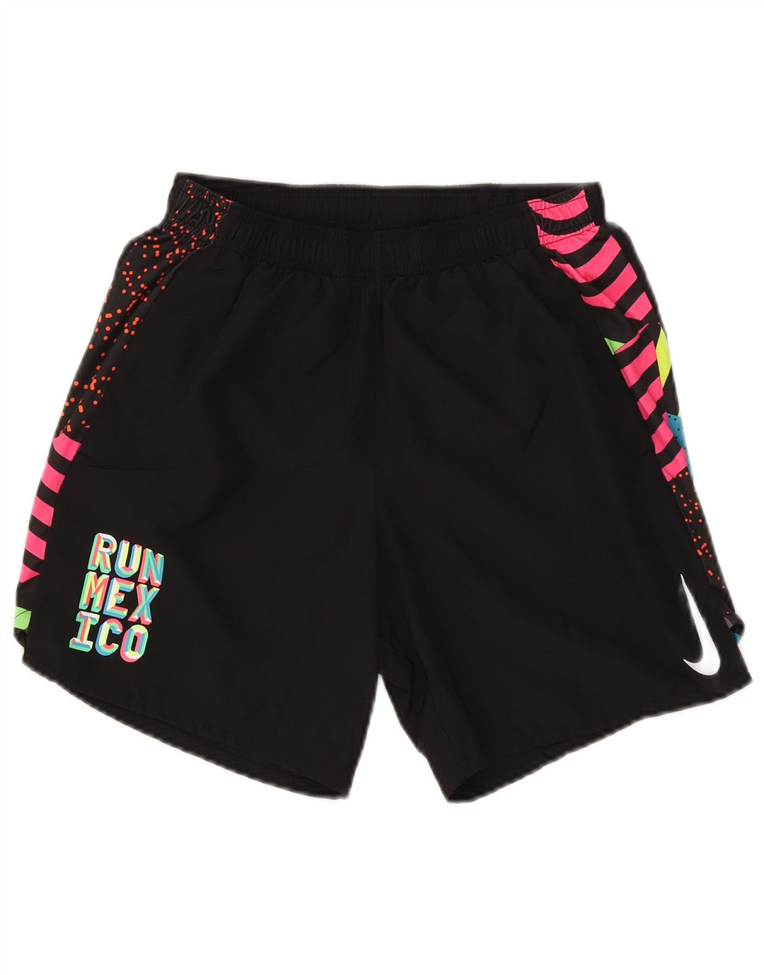 Γυναικείο γραφικό αθλητικό σορτς Nike Dri Fit, μικρό μαύρο