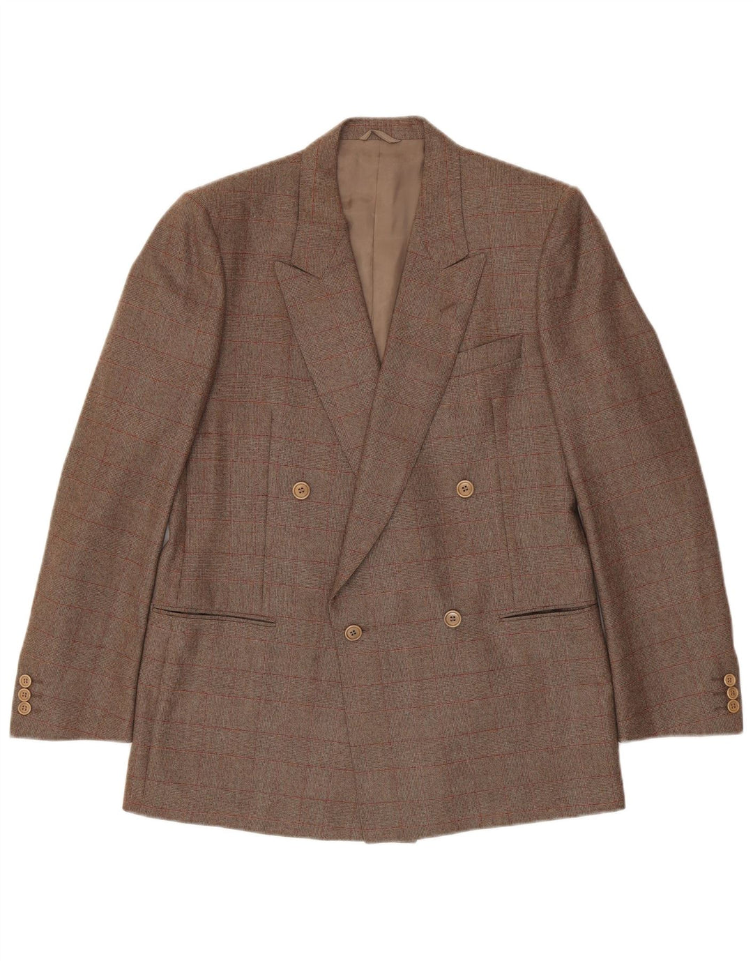 Corneliani Ανδρικό μπουφάν Blazer με διπλό στήθος IT 50 Large Brown Check