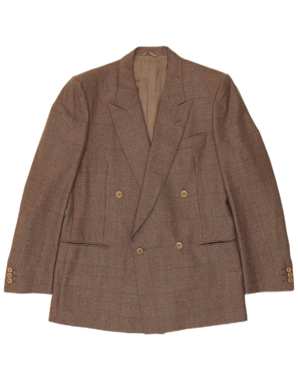 Corneliani Ανδρικό μπουφάν Blazer με διπλό στήθος IT 50 Large Brown Check