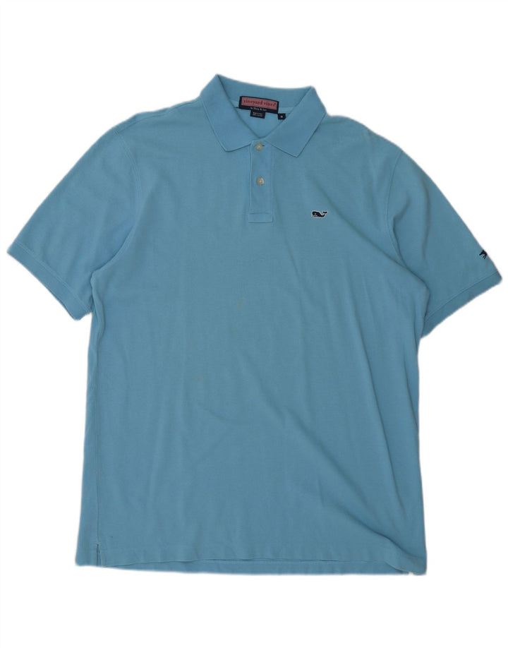 VINEYARD VINES Ανδρικό Πόλο Μπλουζάκι Μεσαίο Μπλε Βαμβακερό