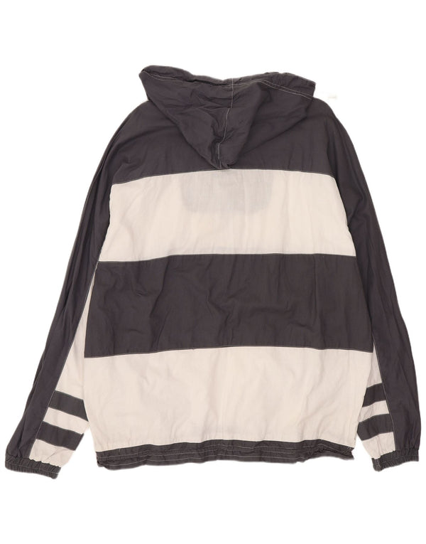 Vintage Ανδρικό μπουφάν Anorak UK 40 Large Grey Colourblock Βαμβακερό