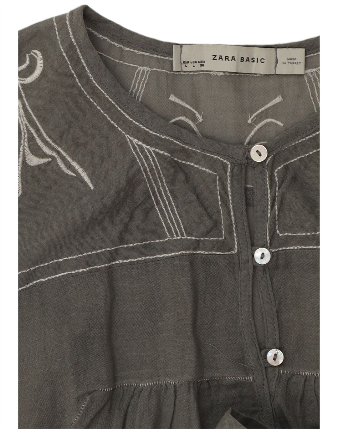 Zara Γυναικείο Τοπ UK 16 Large Grey