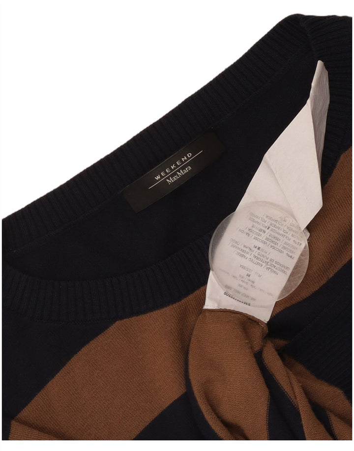 Max Mara Γυναικείο Weekend Boat Neck Jumper UK 14 Medium Navy Blue