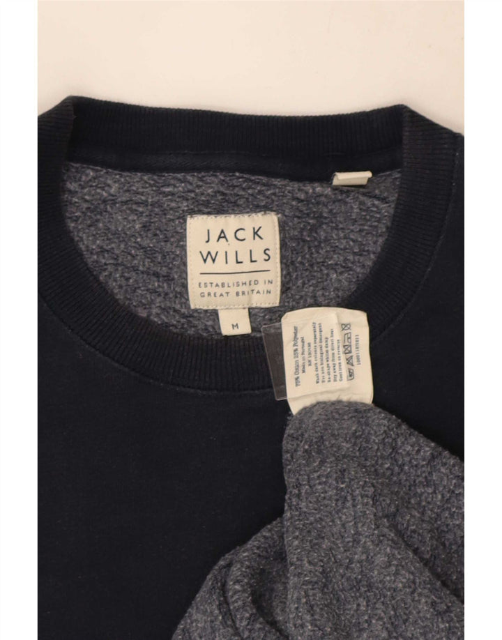 Ανδρικό γραφικό φούτερ Jack Wills, μεσαίο μπλε βαμβακερό