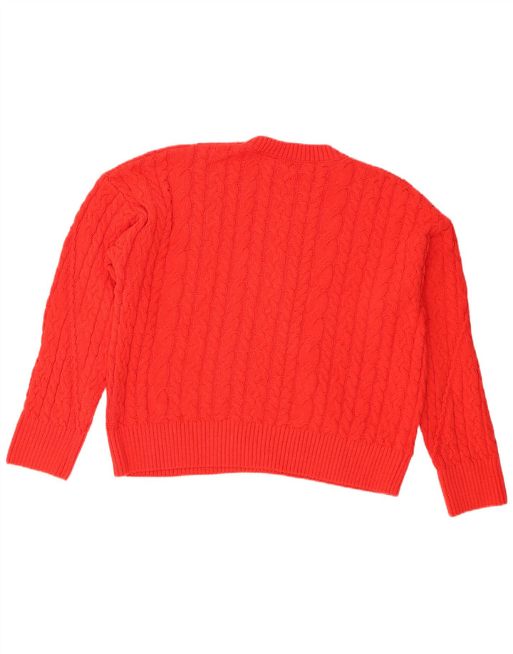 Desigual γυναικείο πουλόβερ υπερμεγέθη Crew Neck Jumper UK 14 Medium Orange