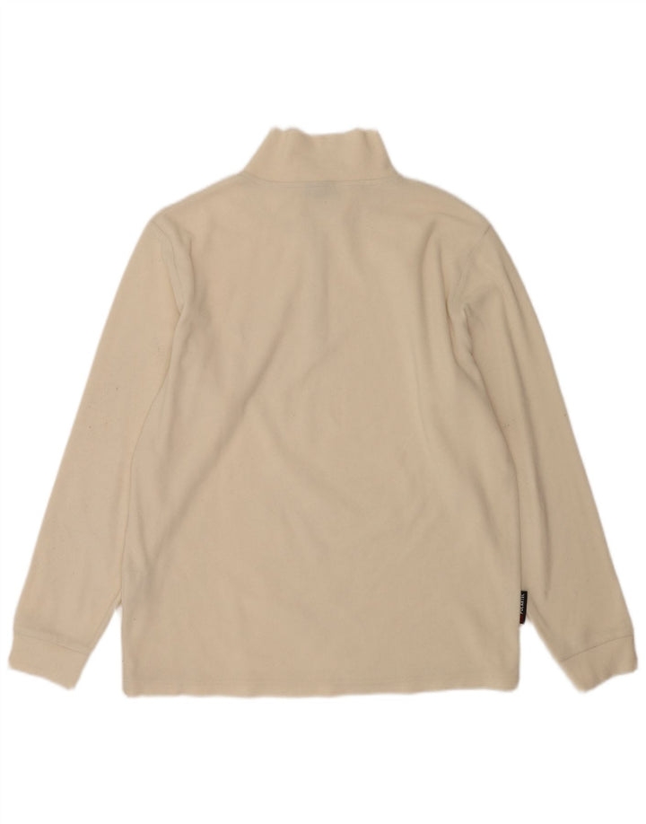 Invicta Ανδρικό φερμουάρ Fleece Jumper με μεγάλο σε λευκό πολυεστέρα