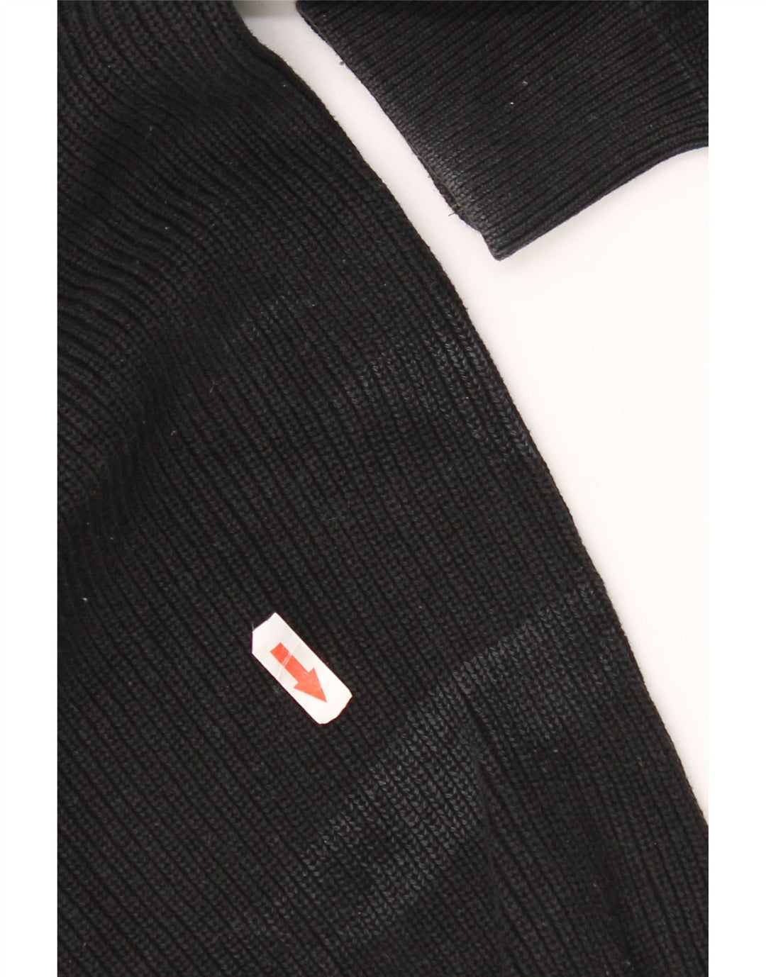 Ανδρικό πουλόβερ Zara Crew Neck Jumper Μικρό μαύρο βαμβακερό